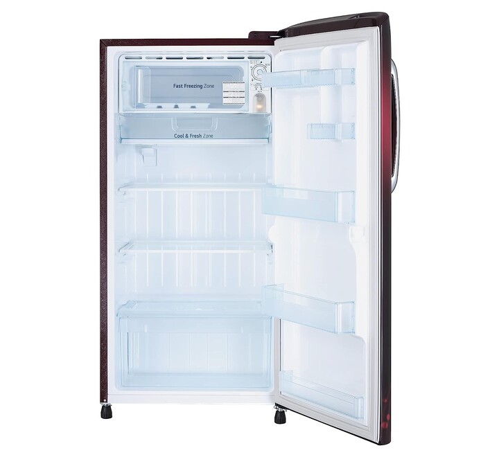 LG 205 L 4 Star Inverter Direct-Cool Single Door Refrigerator (GL-B221ASVY Scarlet Victoria Moist 'N' Fresh) (GLB221ASVY.DSVZEBN)